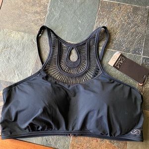 CALIA Crochet high neck top